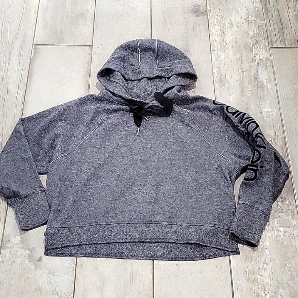 Calvin Klein performance crop top gray hoodie  size medium #26